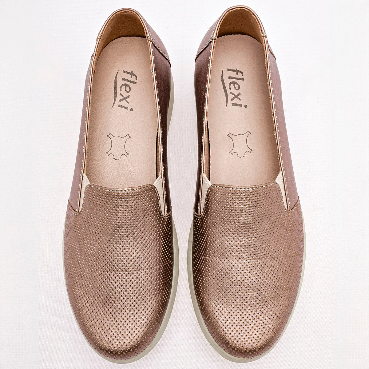 ZAPATO CASUAL MUJER FLEXI 126710 ORO