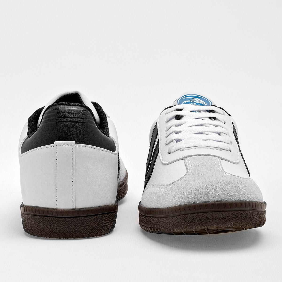 TENIS URBANO JUVENIL APOORT A010 BLANCO NEGRO GRIS
