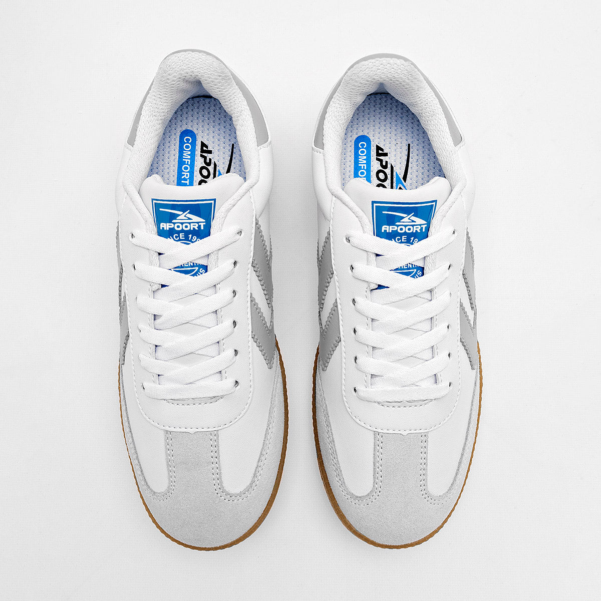 TENIS URBANO JUVENIL APOORT A011 BLANCO GRIS