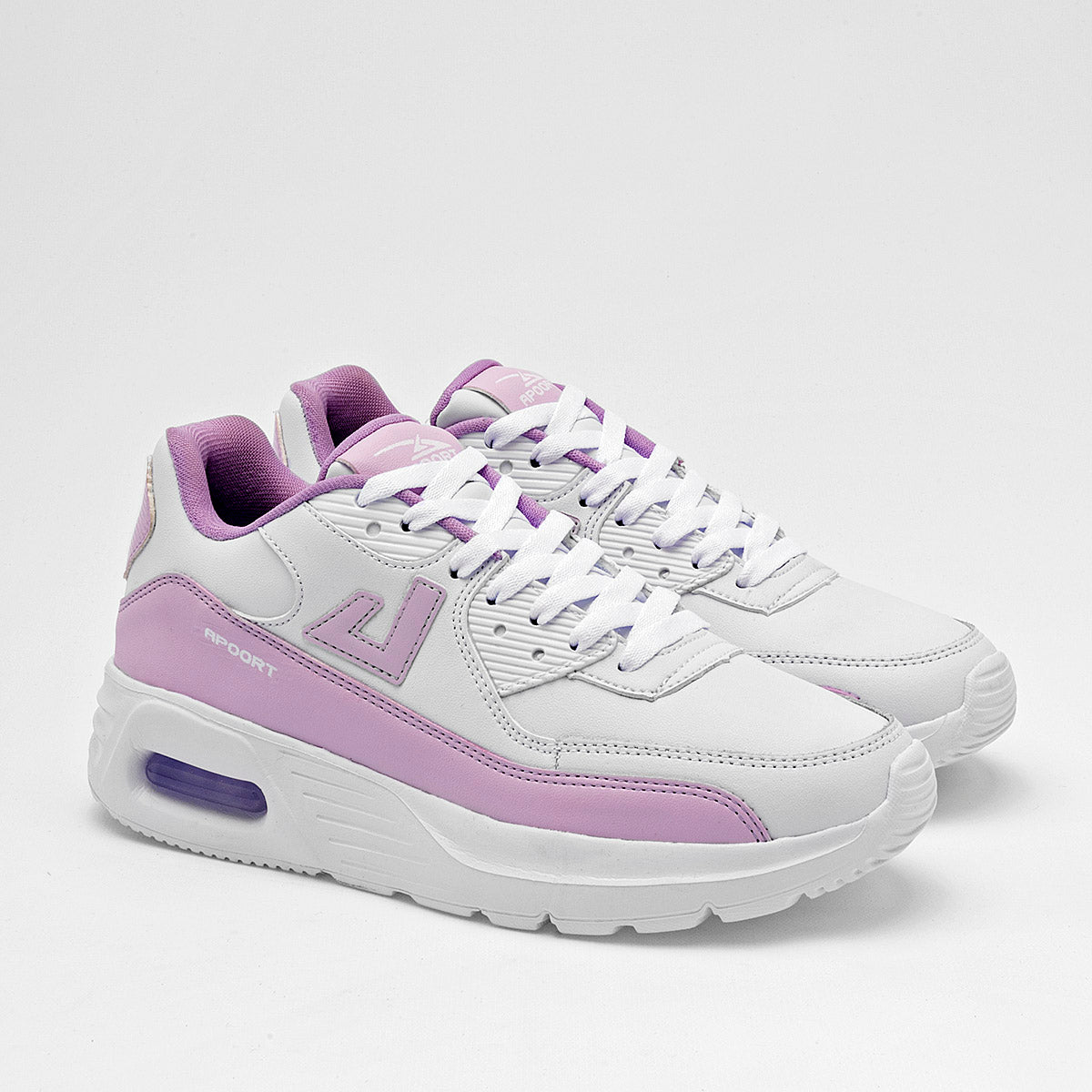 TENIS URBANO MUJER APOORT A5013 BLANCO LILA