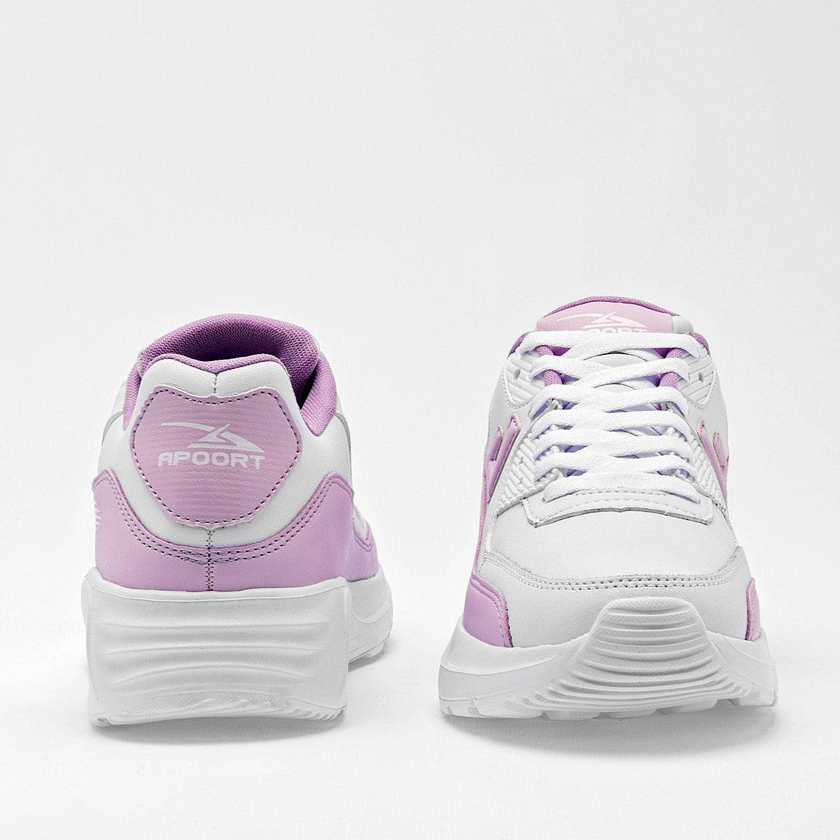 TENIS URBANO MUJER APOORT A5013 BLANCO LILA