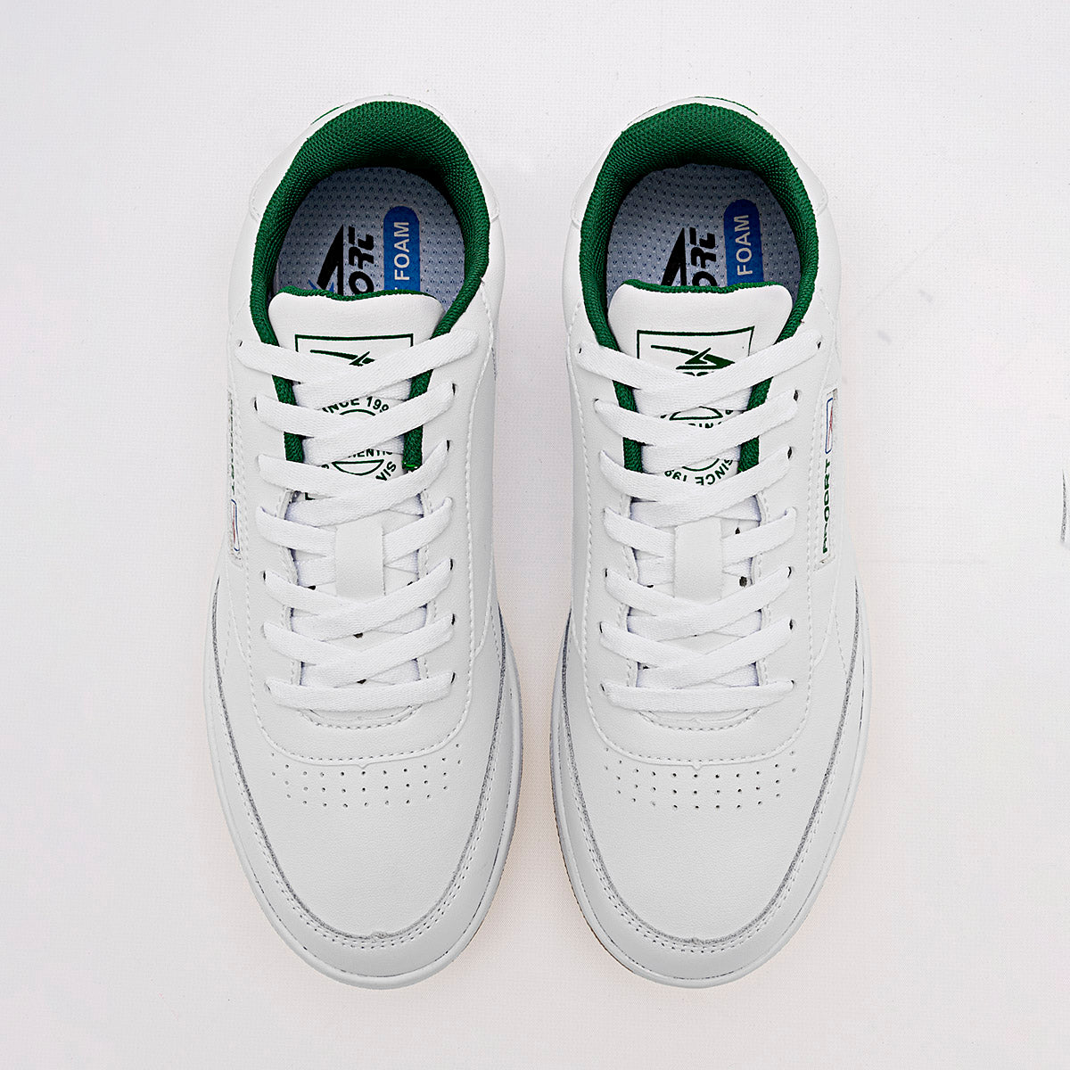 TENIS URBANO JUVENIL APOORT A5017 BLANCO VERDE