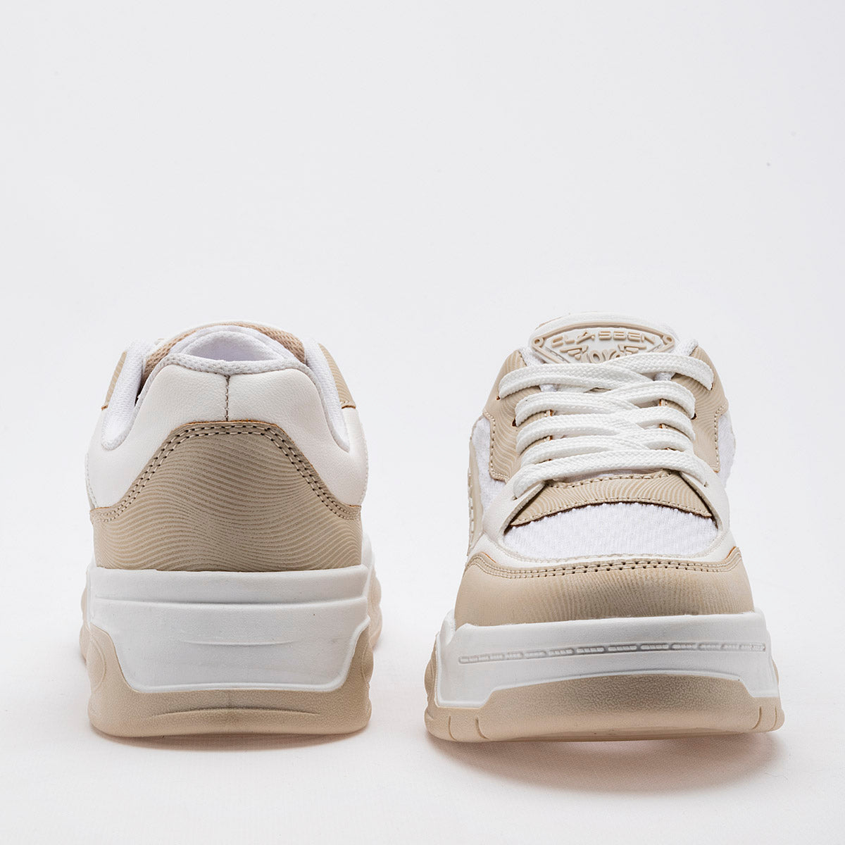 TENIS URBANO MUJER CLASBEN GRECIA BLANCO BEIGE