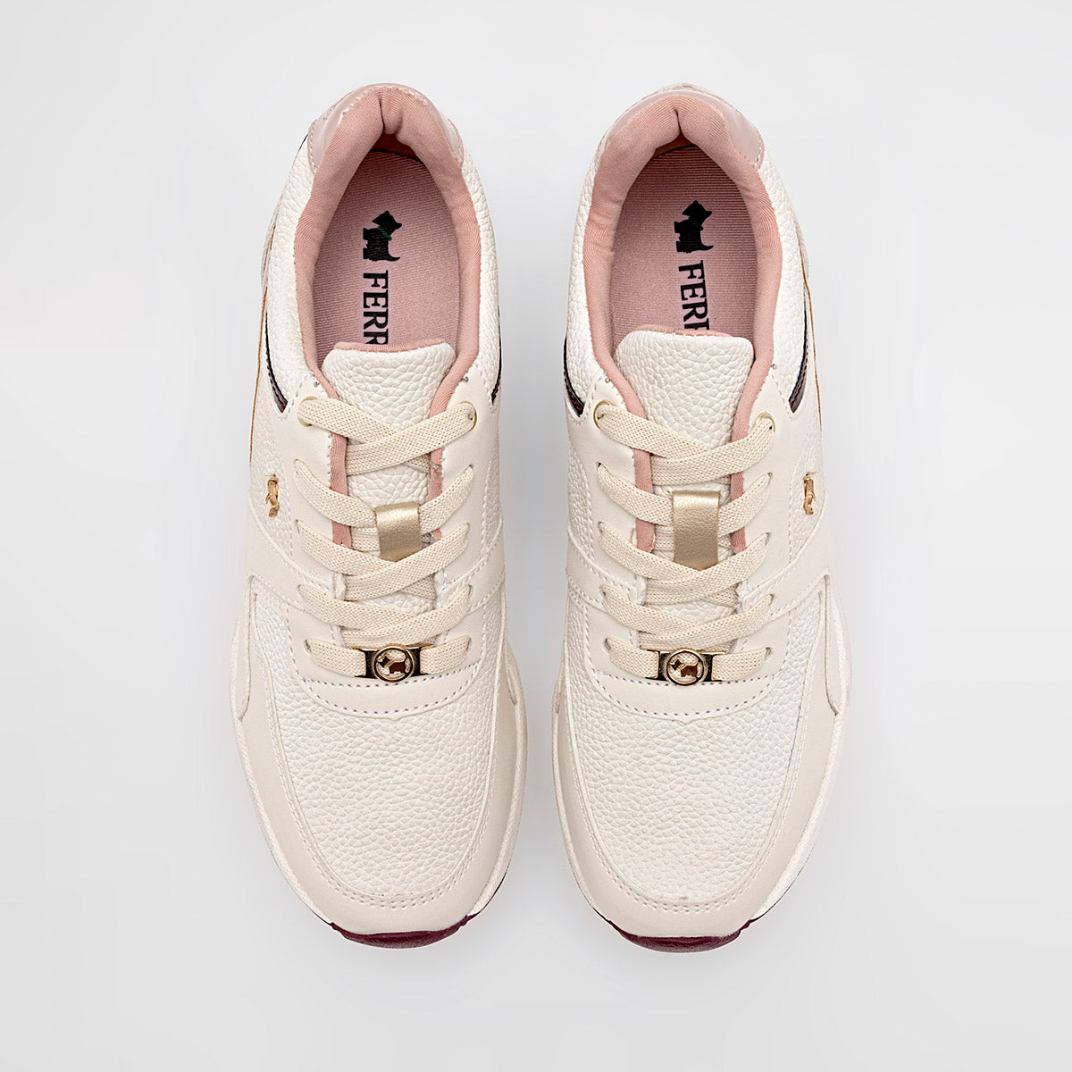 TENIS URBANO MUJER FERRIONI F10801303 LATTE ROSA
