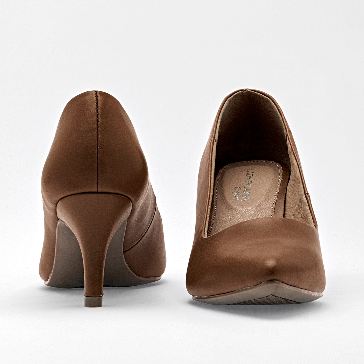 Zapatilla Tacon 7cm Lady Paulina Mujer 22901 Color Camel