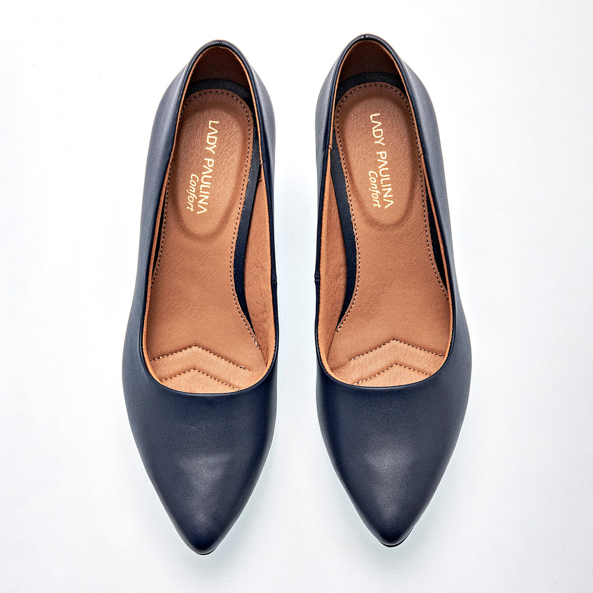 Zapatilla Tacon 7cm Lady Paulina Mujer 22901 Color Marino