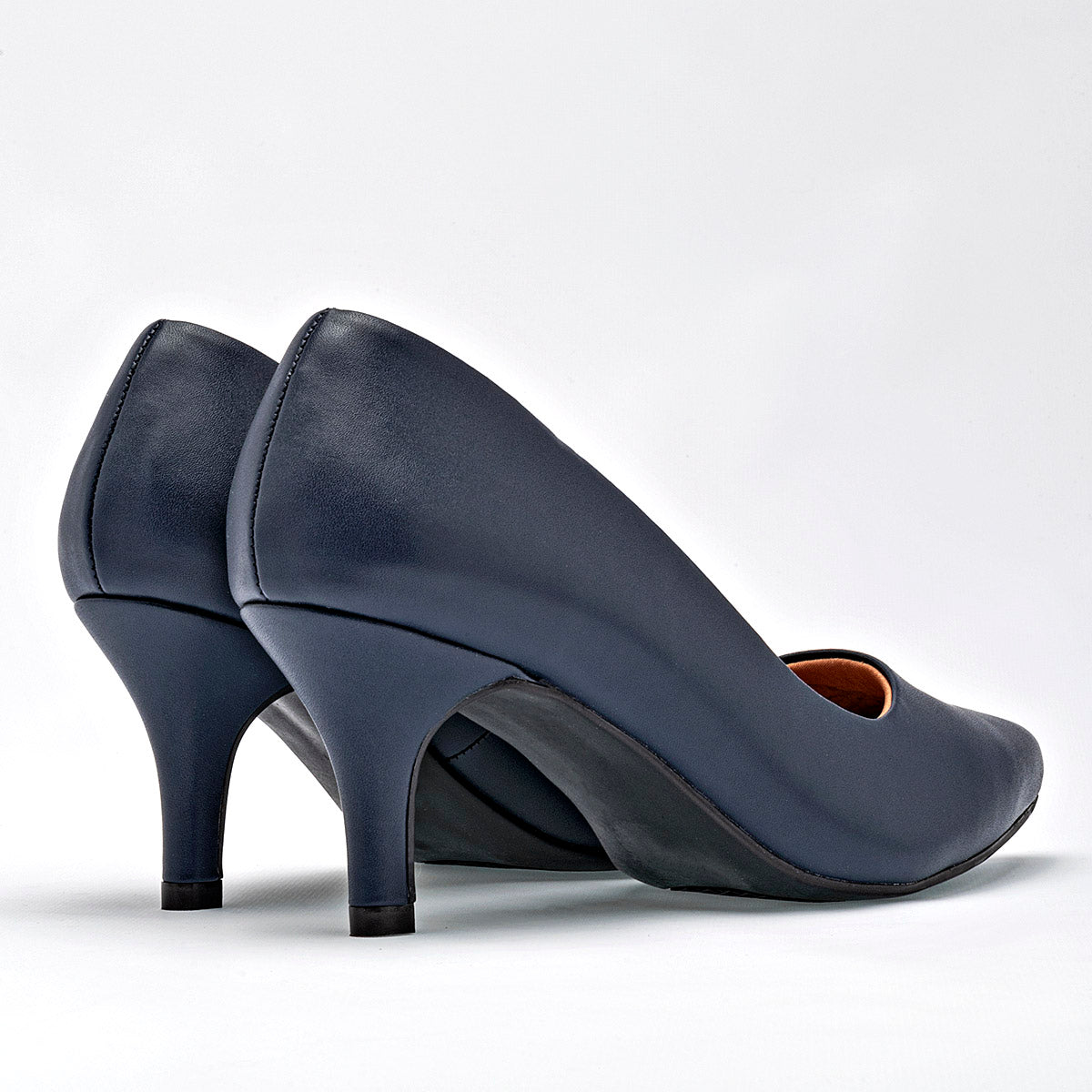 Zapatilla Tacon 7cm Lady Paulina Mujer 22901 Color Marino