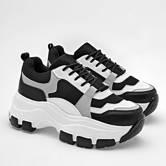 TENIS URBANO MUJER MIMAR 2018T BLANCO NEGRO GRIS
