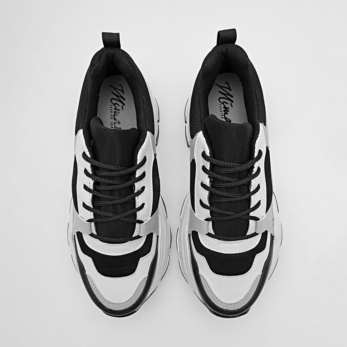 TENIS URBANO MUJER MIMAR 2018T BLANCO NEGRO GRIS
