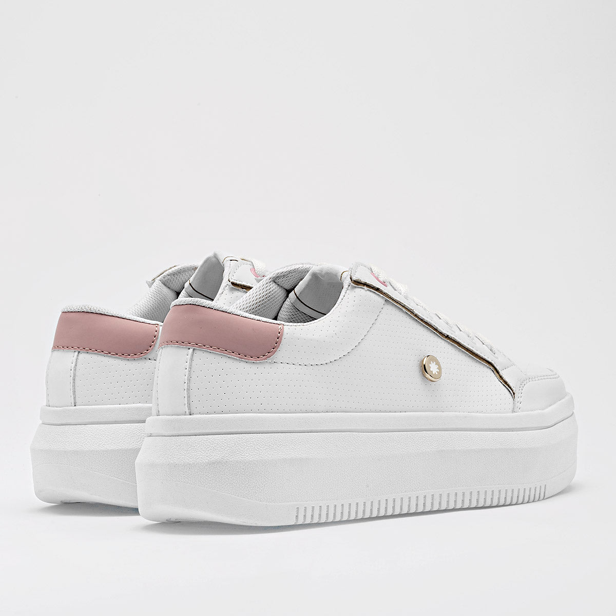 TENIS URBANO MUJER MORAMORA KITY BLANCO ROSA