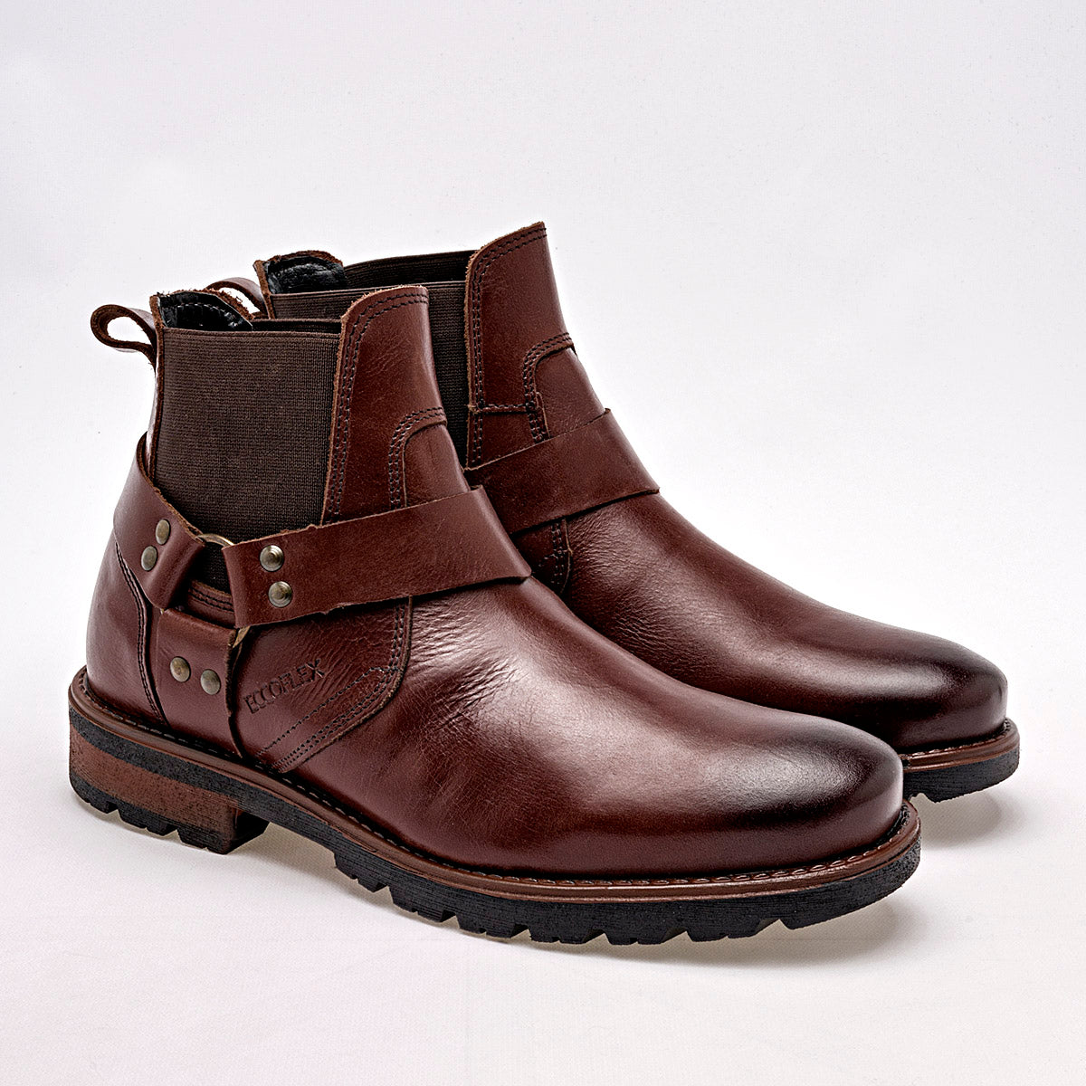 Bota de piel para Hombre marca Eccoflex Camel