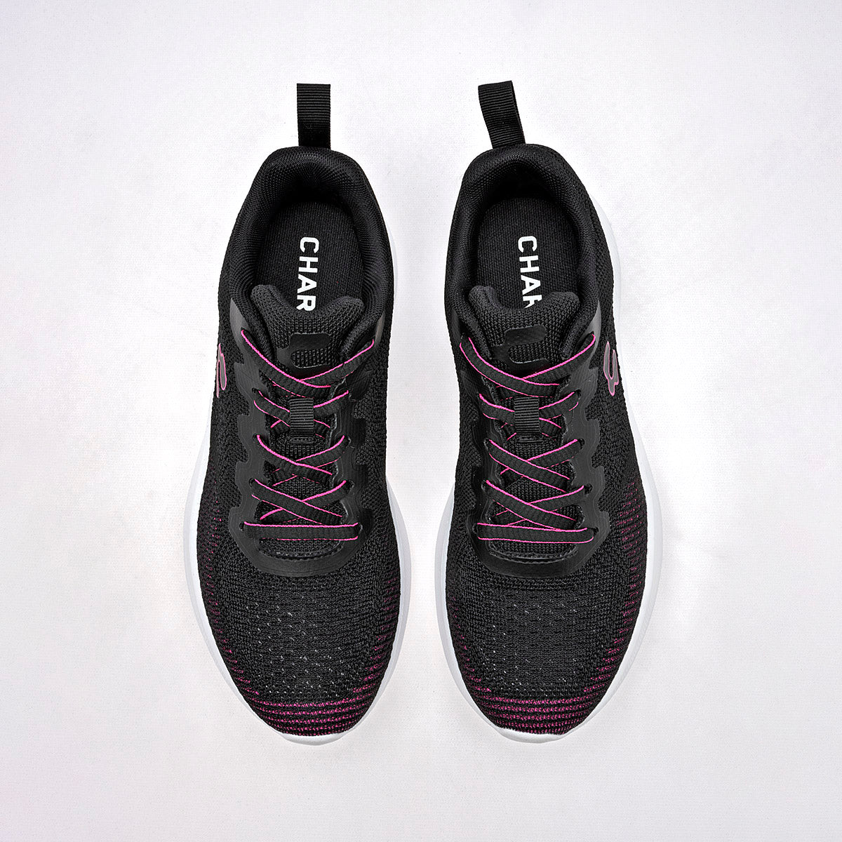 TENIS DEPORTIVO MUJER CHARLY 1043023003 NEGRO ROSA