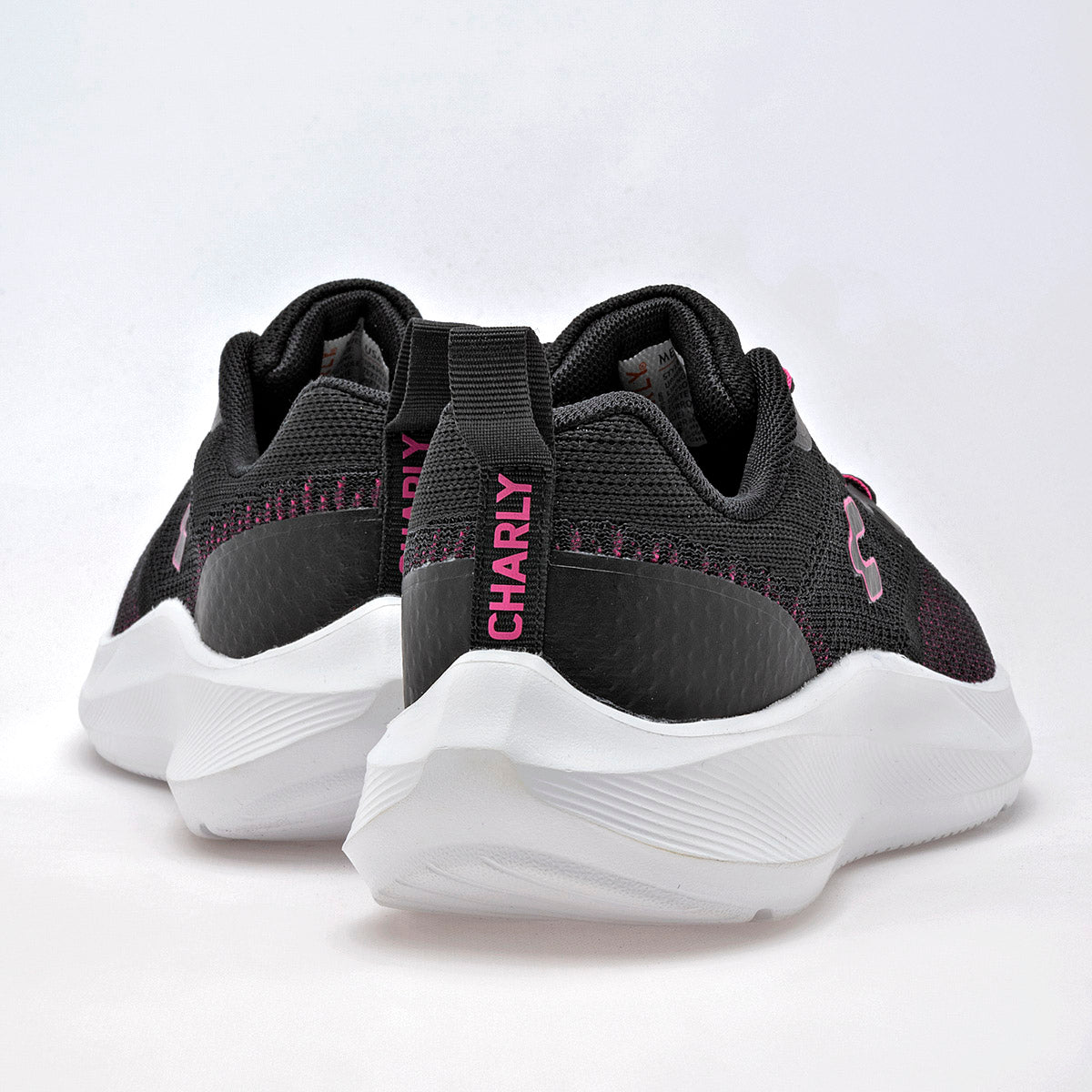 TENIS DEPORTIVO MUJER CHARLY 1043023003 NEGRO ROSA