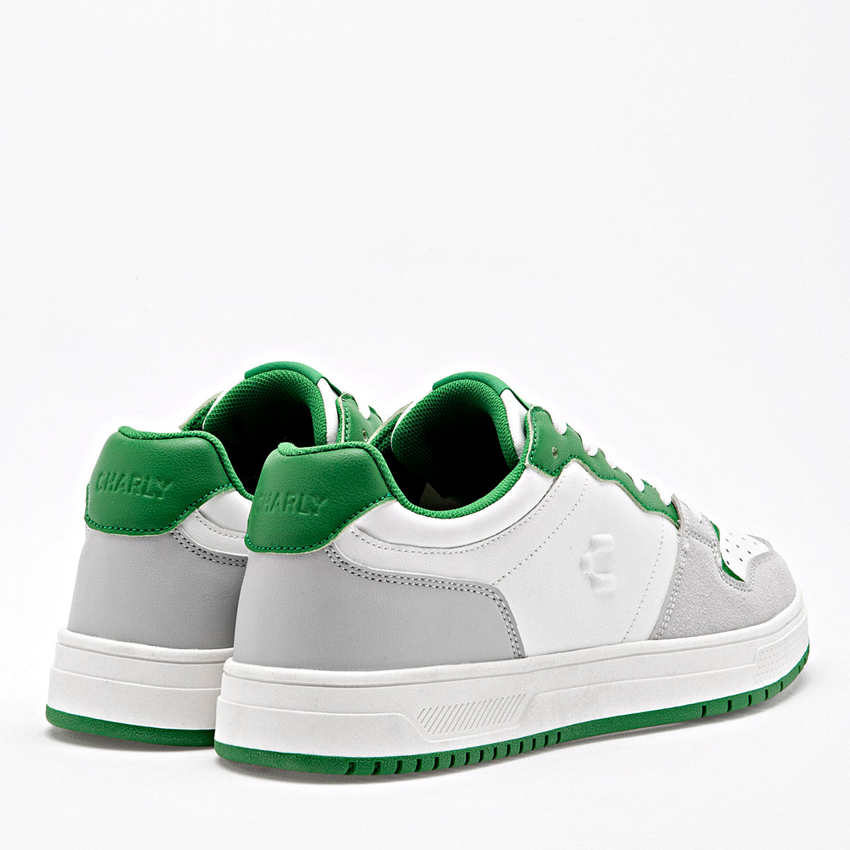 TENIS URBANO HOMBRE CHARLY 1087056004 BLANCO GRIS VERDE