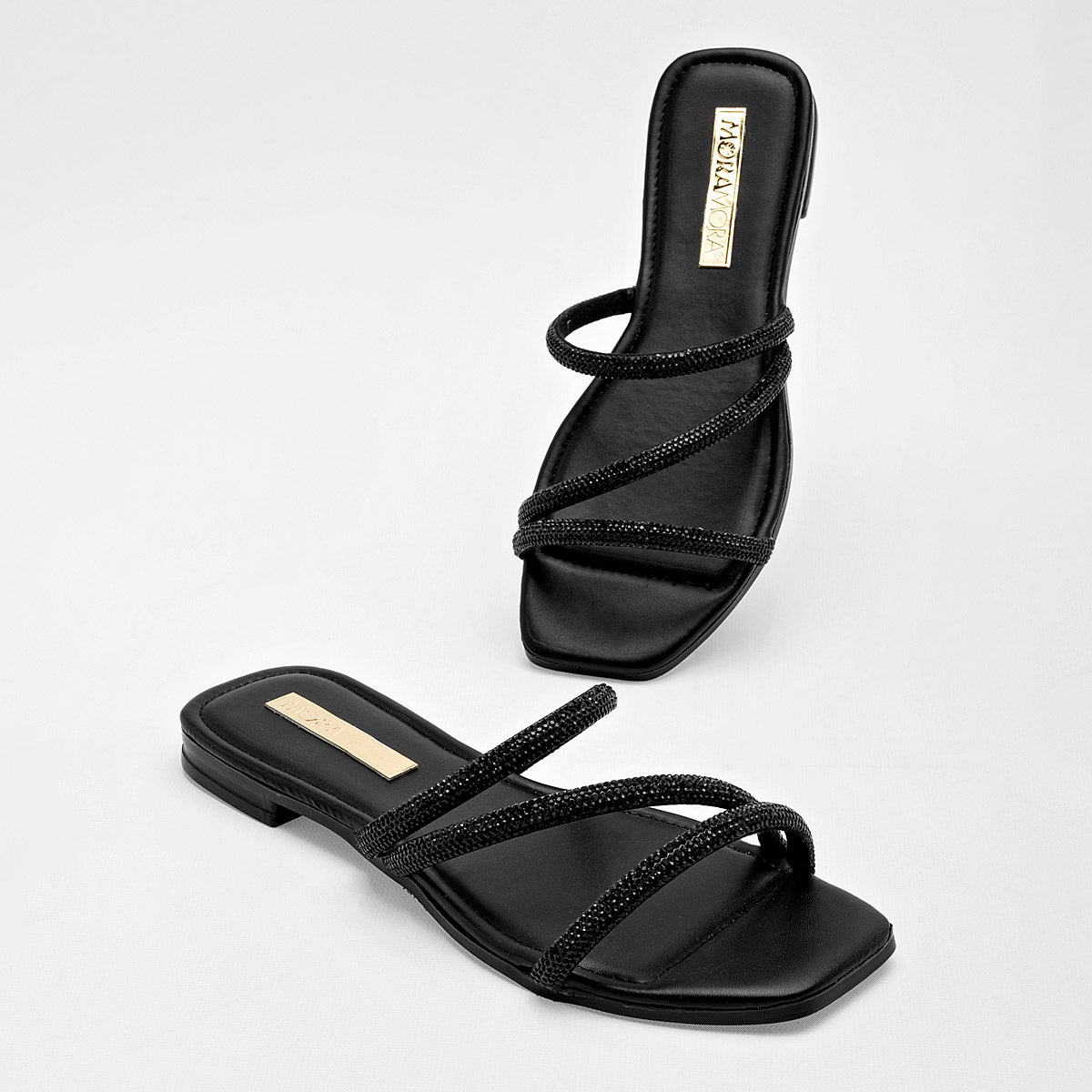 SANDALIA MUJER MORAMORA RINA NEGRO