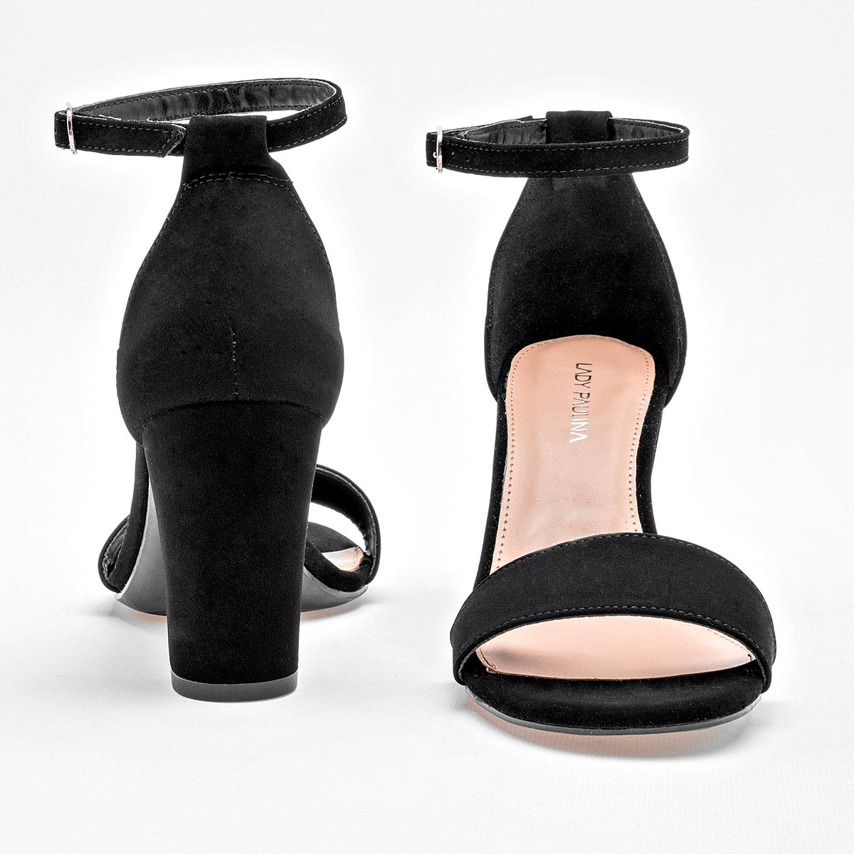 Zapatilla Abierta Lady Paulina Para Mujer 33801 Color Negro