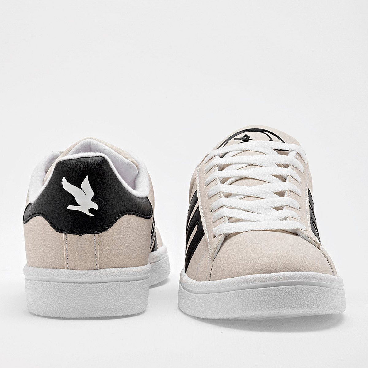 TENIS URBANO JUVENIL AMERICAN FIRE 002 LATTE NEGRO