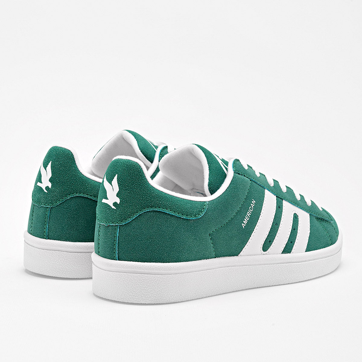 TENIS URBANO JUVENIL AMERICAN FIRE 002 VERDE BLANCO