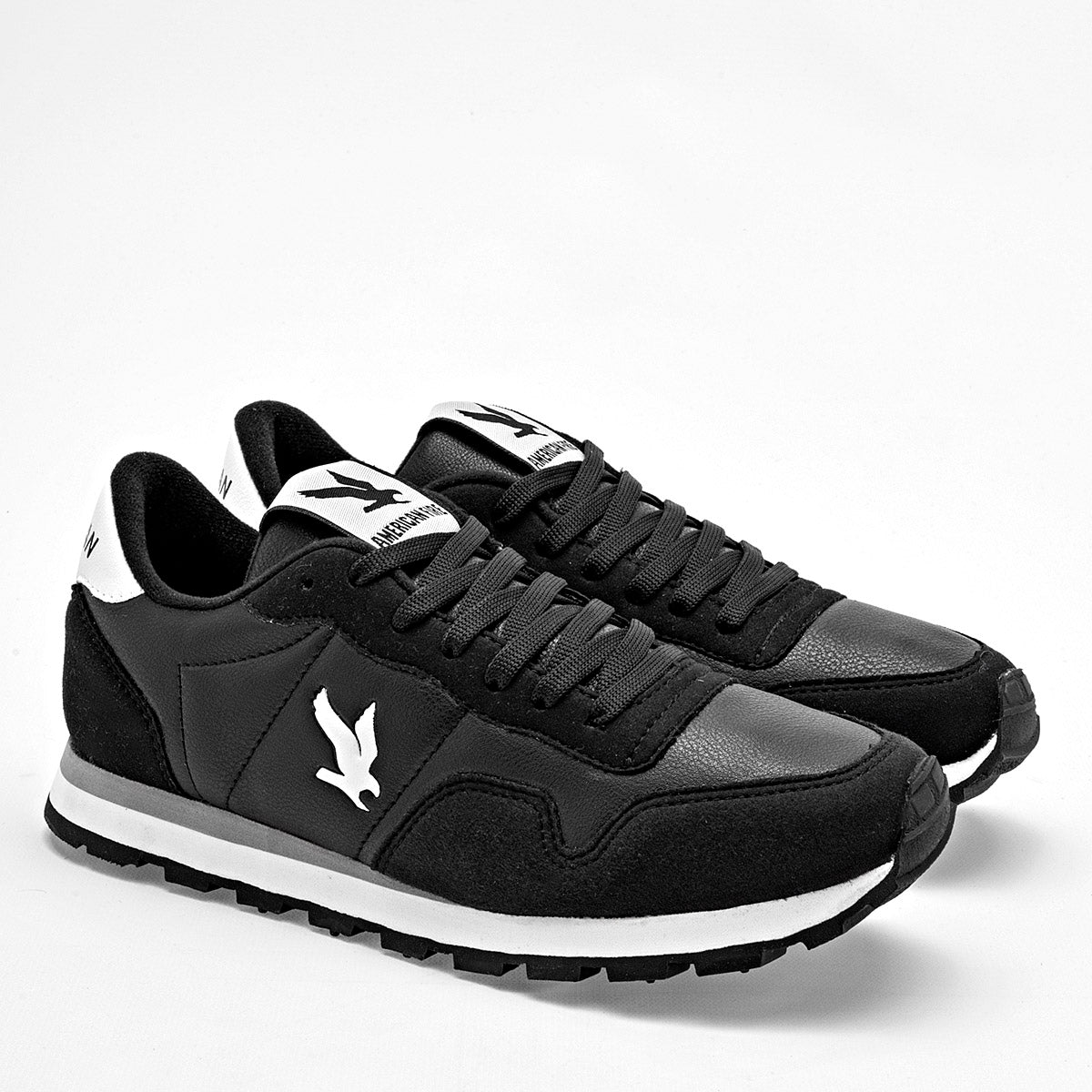 TENIS URBANO JUVENIL AMERICAN FIRE 7134 NEGRO