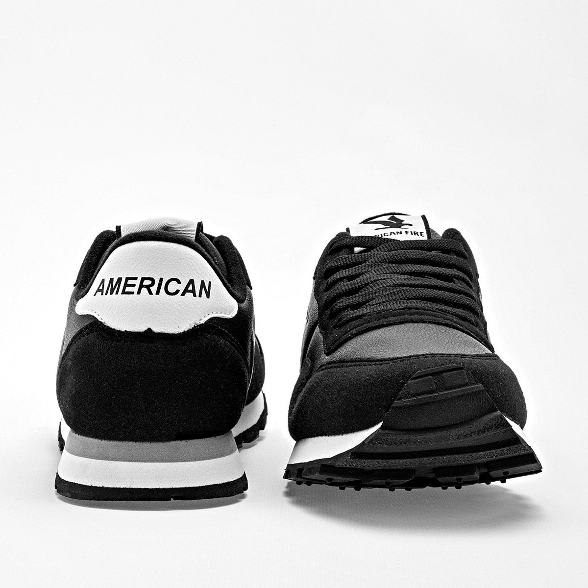 TENIS URBANO JUVENIL AMERICAN FIRE 7134 NEGRO