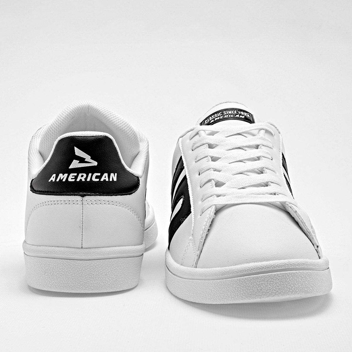 TENIS URBANO HOMBRE AMERICAN FIRE P006 BLANCO NEGRO
