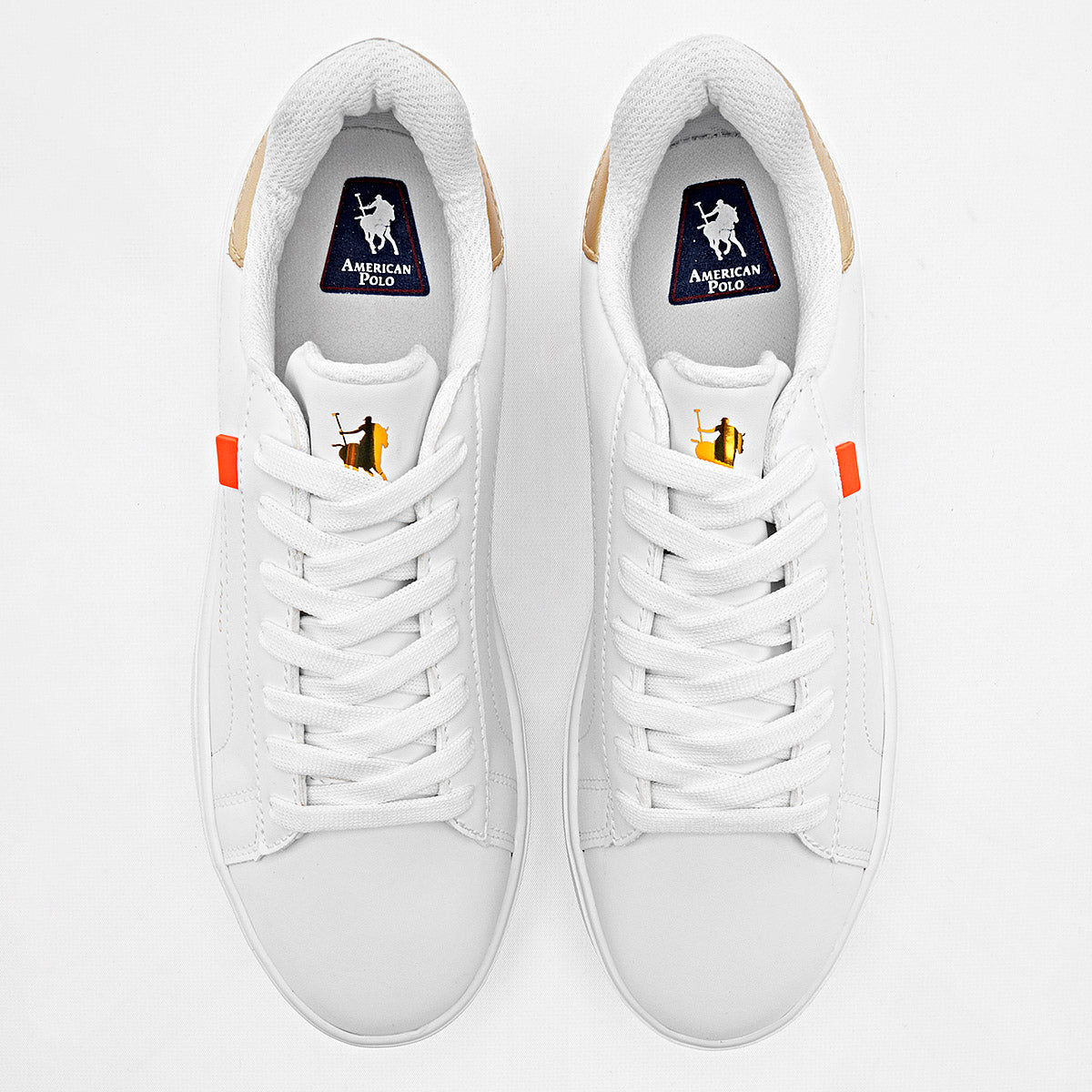 TENIS URBANO MUJER AMERICAN POLO 2770 BLANCO ORO