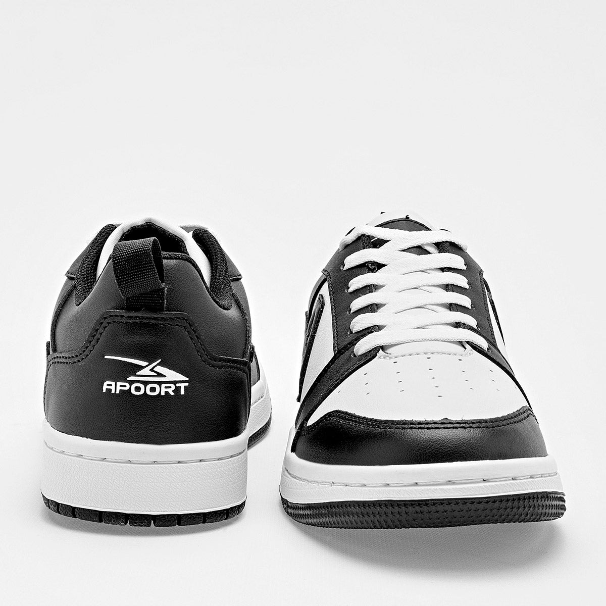 TENIS URBANO JUVENIL APOORT A5021 BLANCO NEGRO