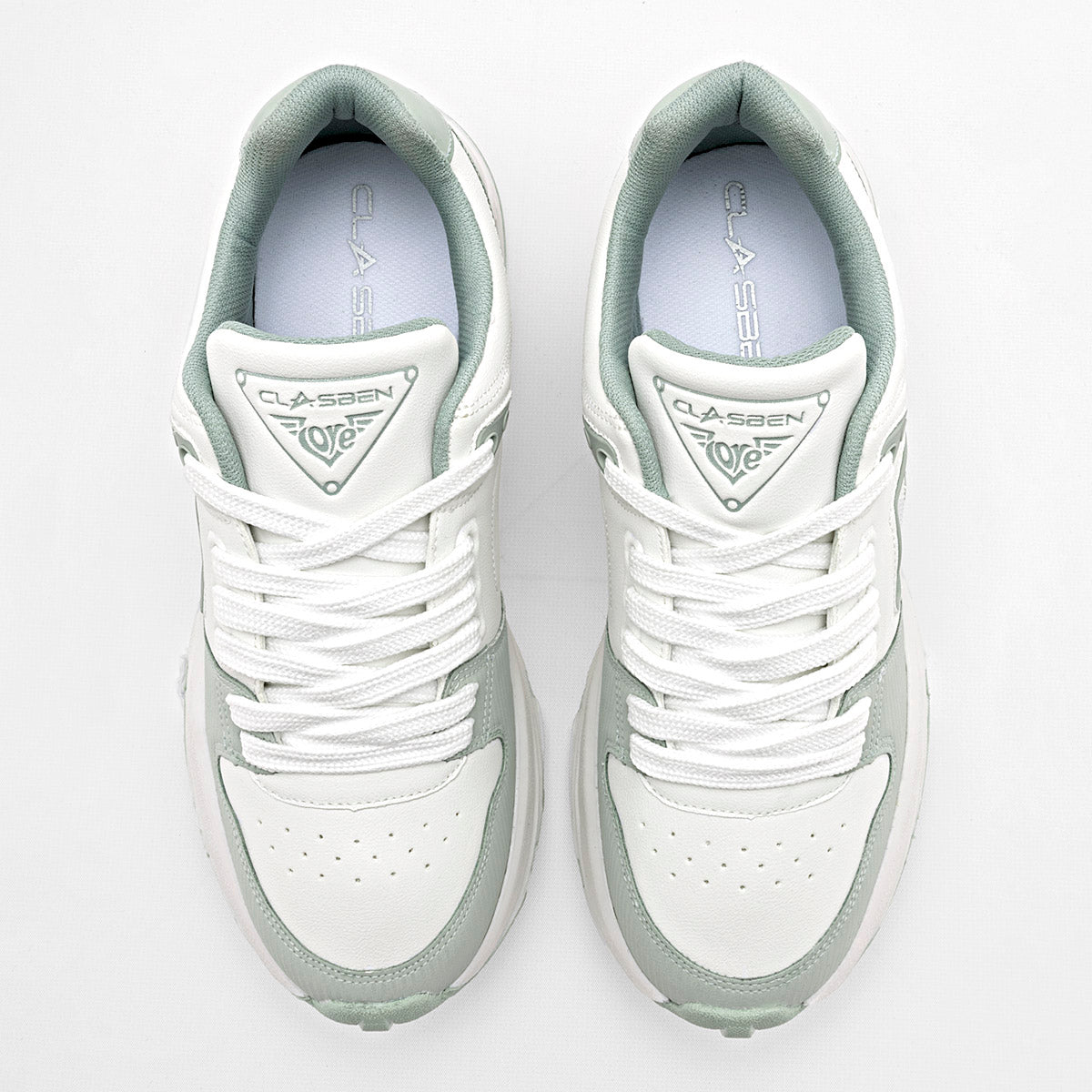 TENIS URBANO MUJER CLASBEN ALBANIA BEIGE VERDE