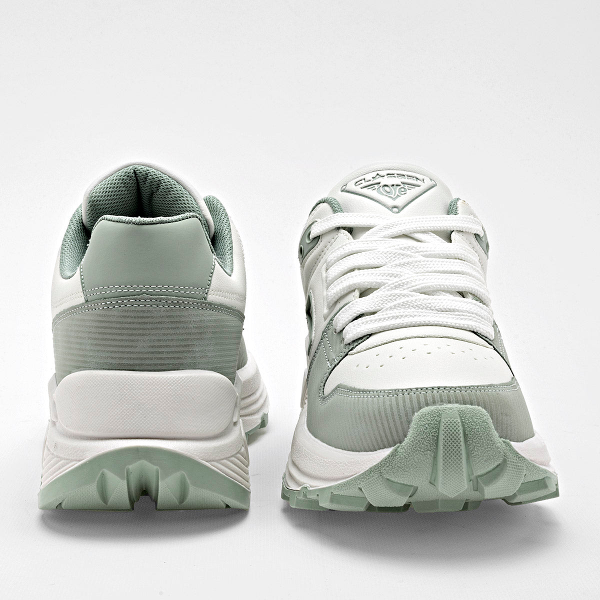TENIS URBANO MUJER CLASBEN ALBANIA BEIGE VERDE