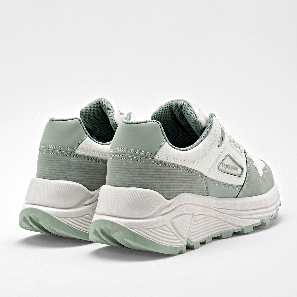 TENIS URBANO MUJER CLASBEN ALBANIA BEIGE VERDE