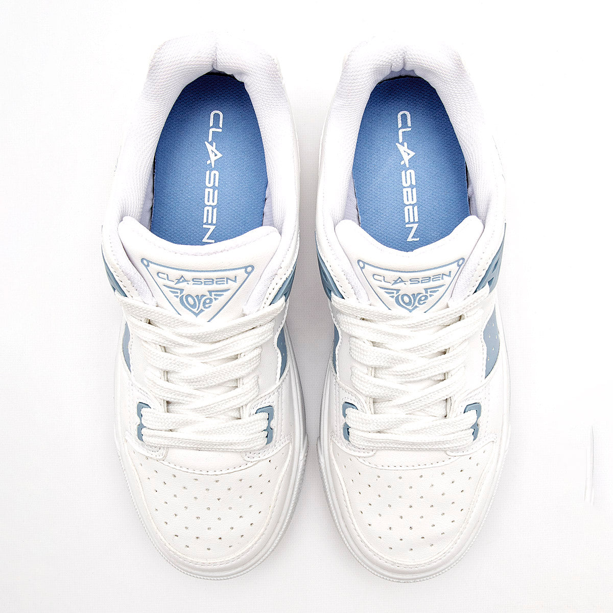 TENIS URBANO MUJER CLASBEN ESCOCIA BLANCO AZUL