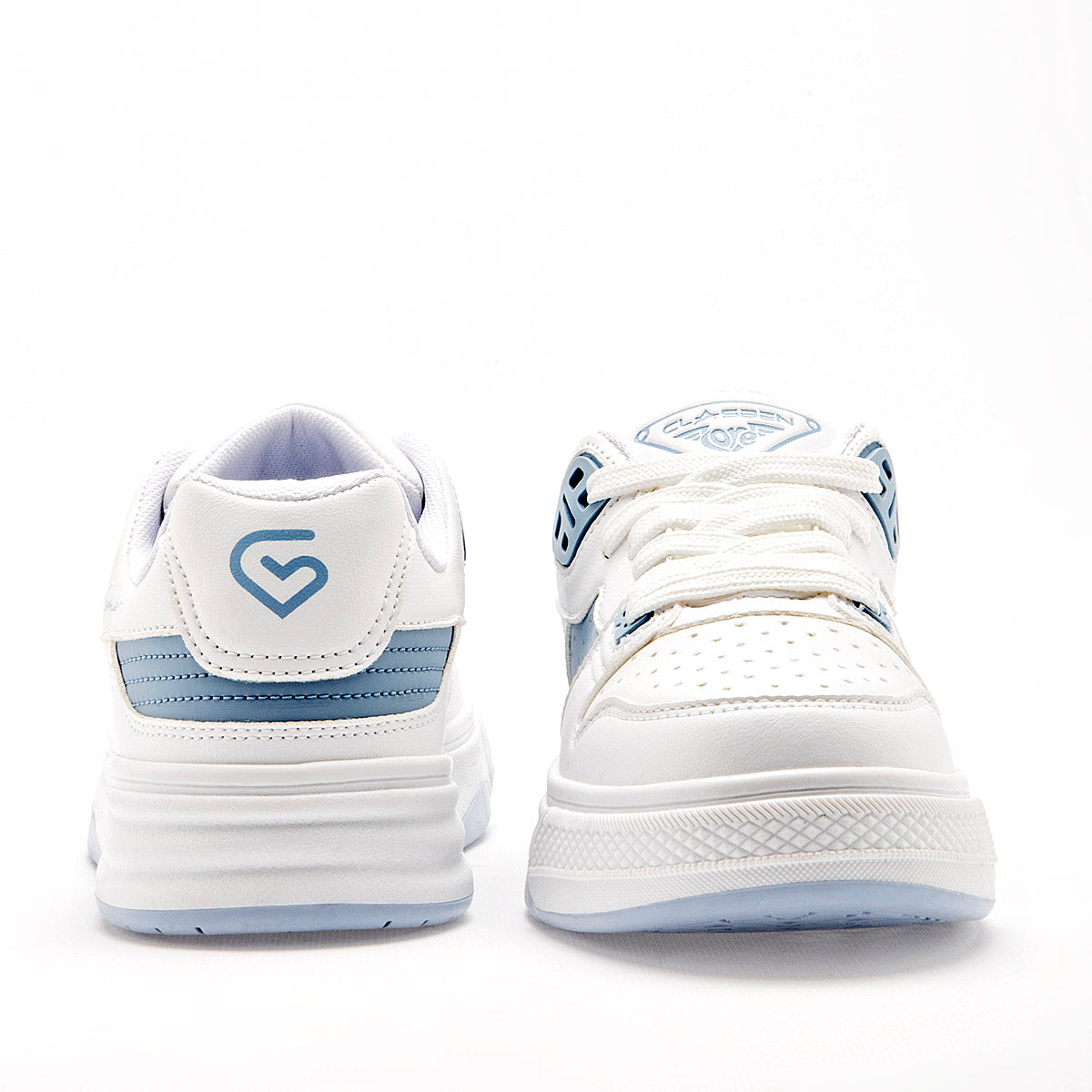 TENIS URBANO MUJER CLASBEN ESCOCIA BLANCO AZUL
