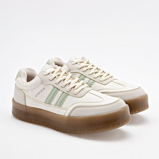 TENIS URBANO MUJER DADDY 12056 BLANCO VERDE