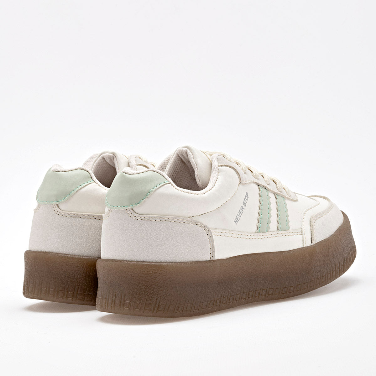 TENIS URBANO MUJER DADDY 12056 BLANCO VERDE