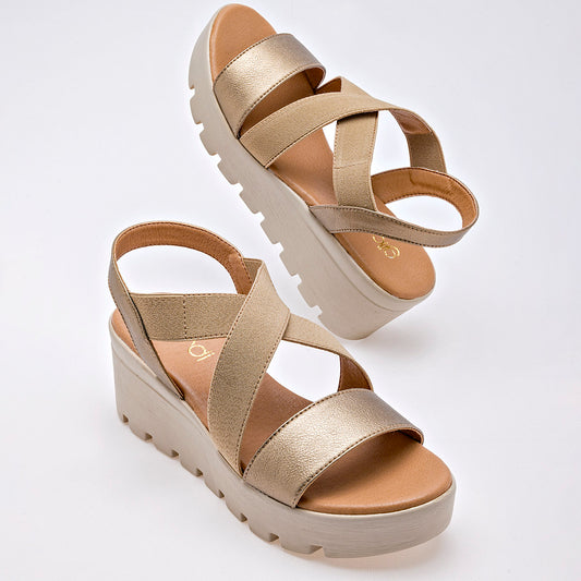 SANDALIA MUJER GILARDI 802 ORO