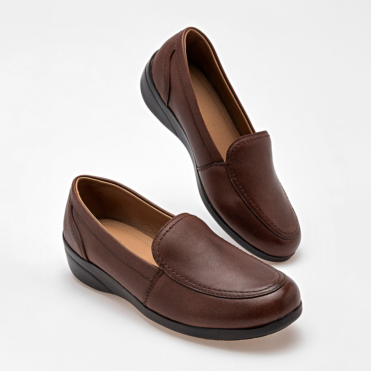 ZAPATO CONFORT MUJER KAMIR 219 CAFE
