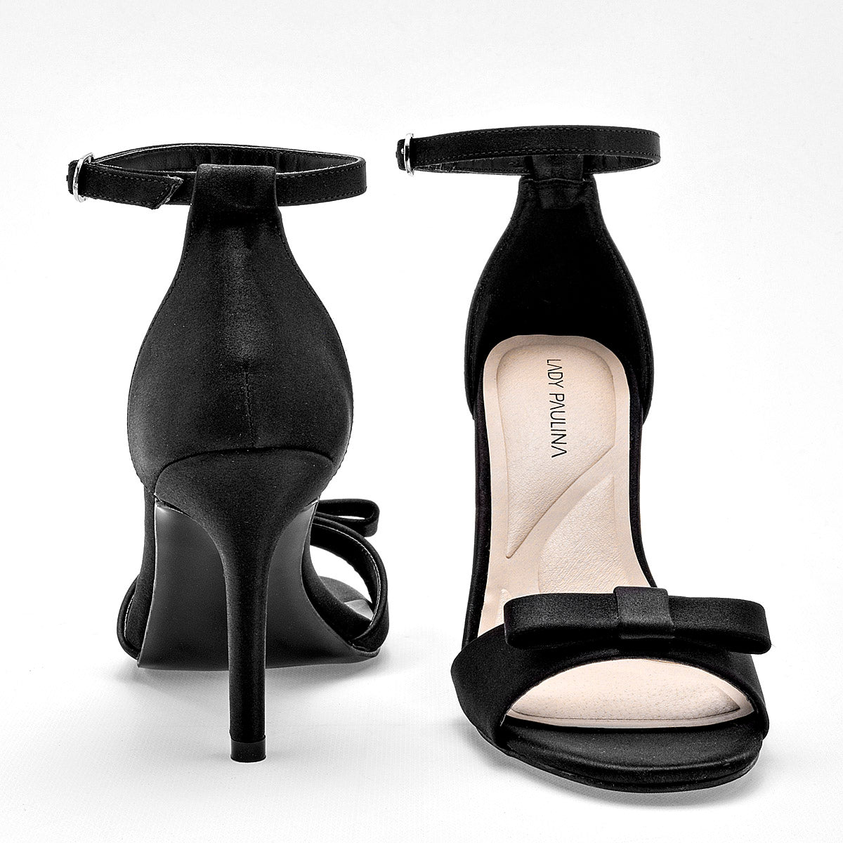 ZAPATILLA MUJER LADY PAULINA 28914 NEGRO SATIN