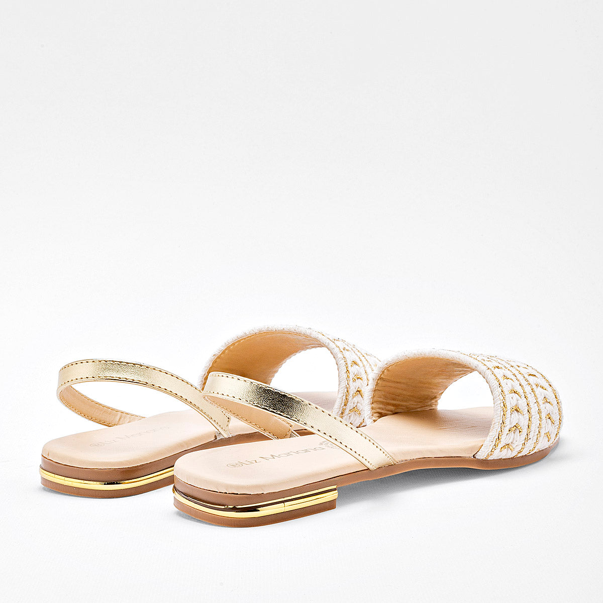 SANDALIA MUJER LIZ MARIANA 271T BLANCO ORO