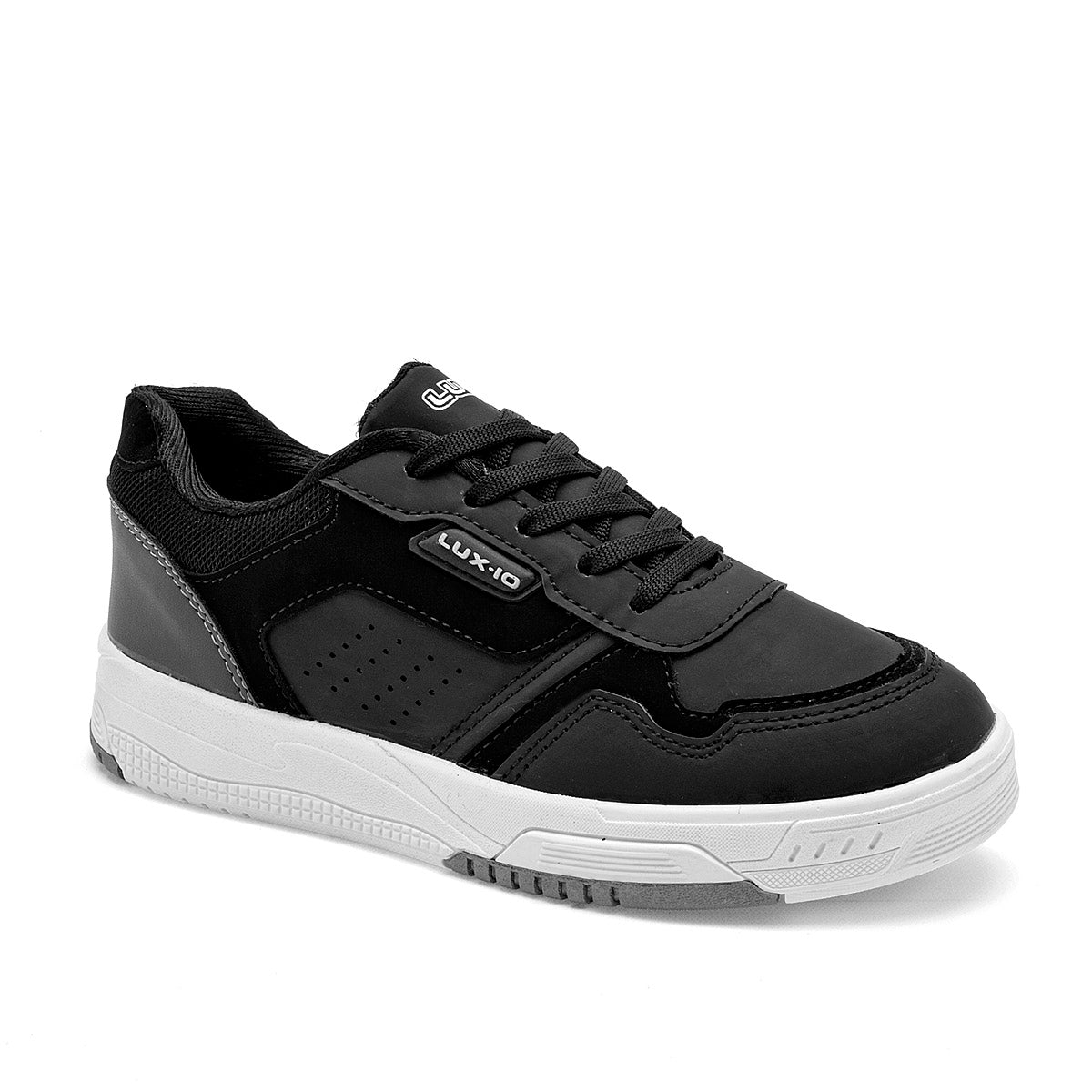 TENIS URBANO JUVENIL LUX-10 140 NEGRO GRIS