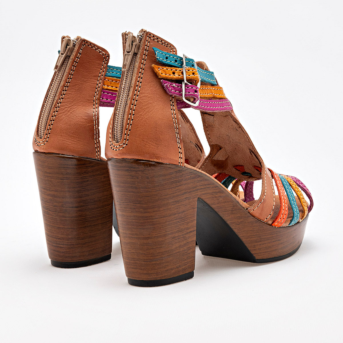 ZAPATO CASUAL MUJER MORA TIERRA YAMILA CAMEL MULTICOLOR