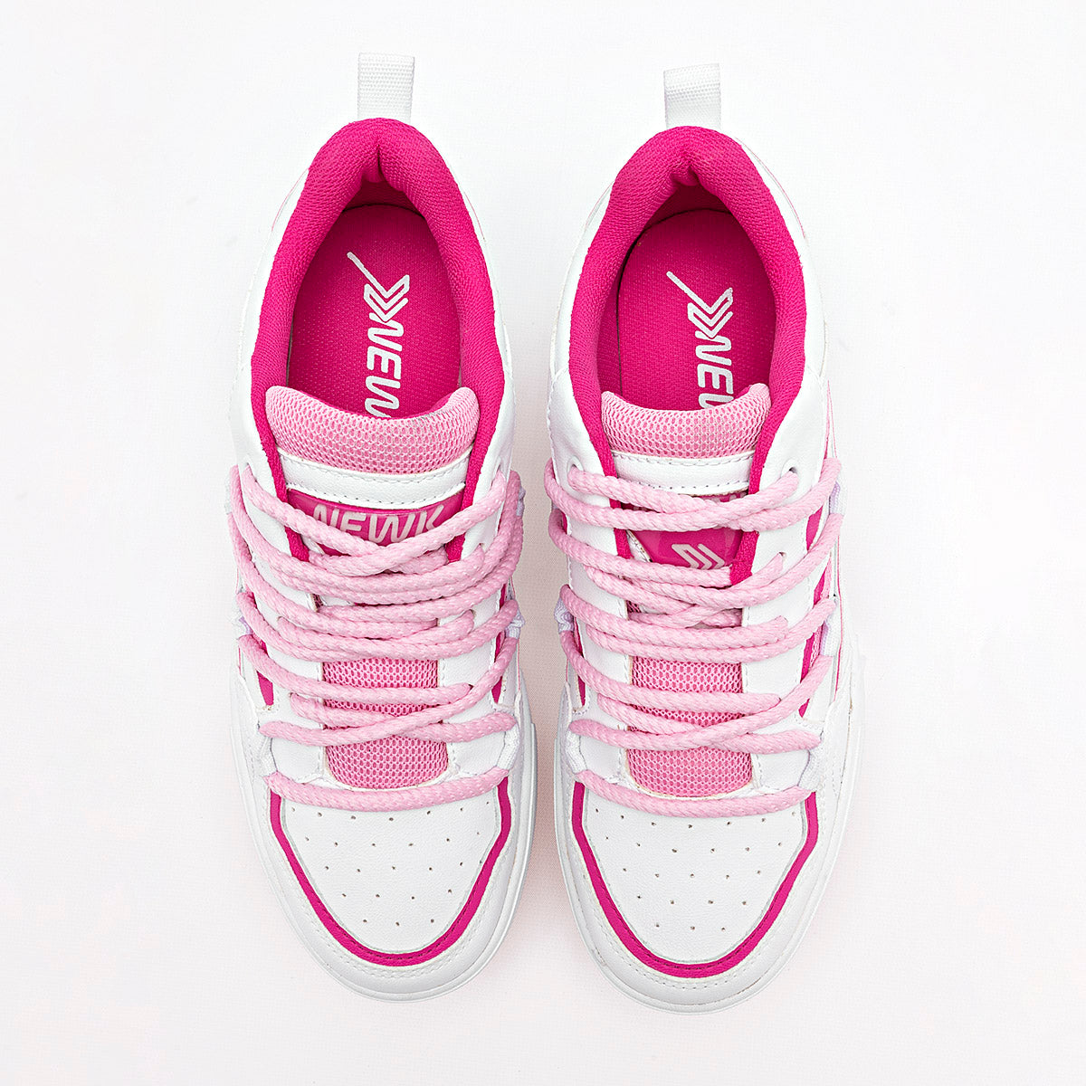 TENIS URBANO MUJER NEWK CD3201 BLANCO FIUSHA ROSA
