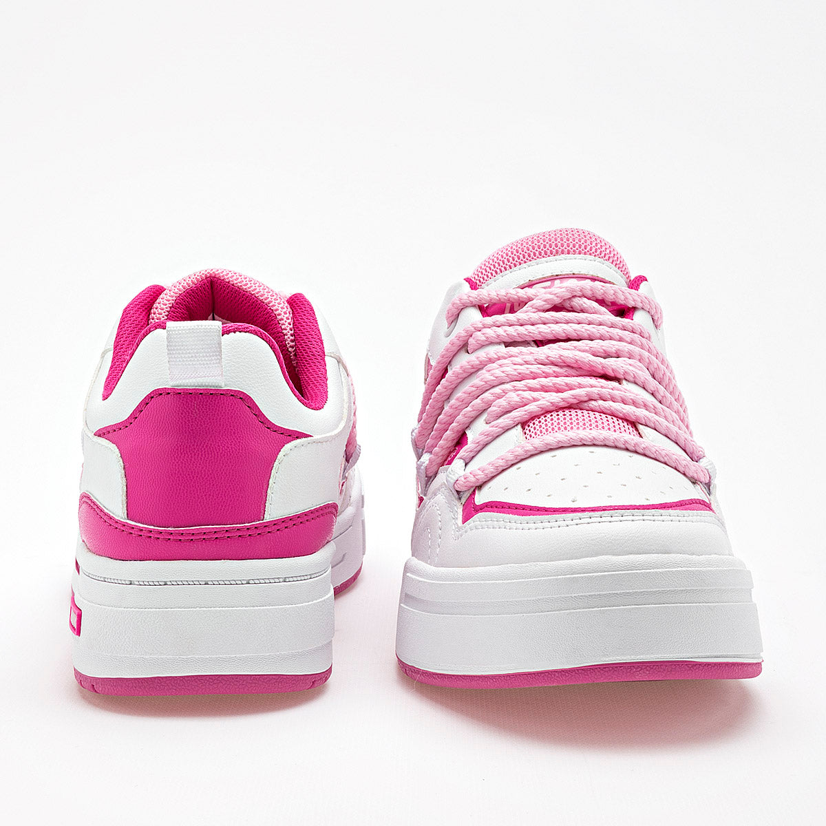 TENIS URBANO MUJER NEWK CD3201 BLANCO FIUSHA ROSA