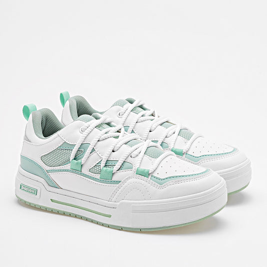TENIS URBANO MUJER NEWK CD3301 BLANCO VERDE
