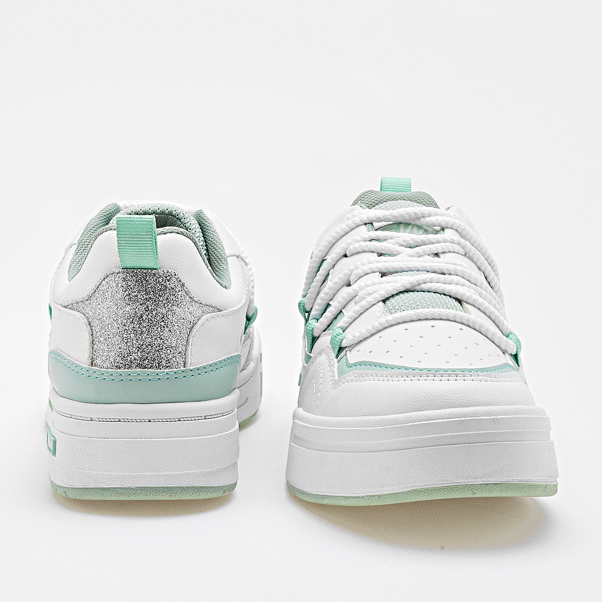 TENIS URBANO MUJER NEWK CD3301 BLANCO VERDE