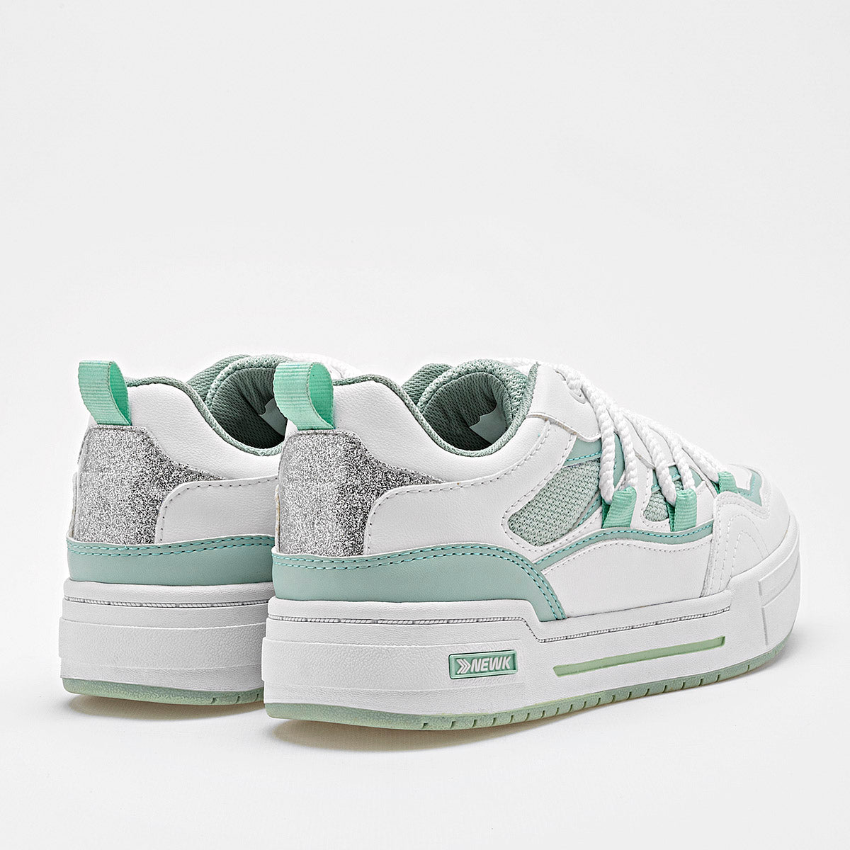 TENIS URBANO MUJER NEWK CD3301 BLANCO VERDE