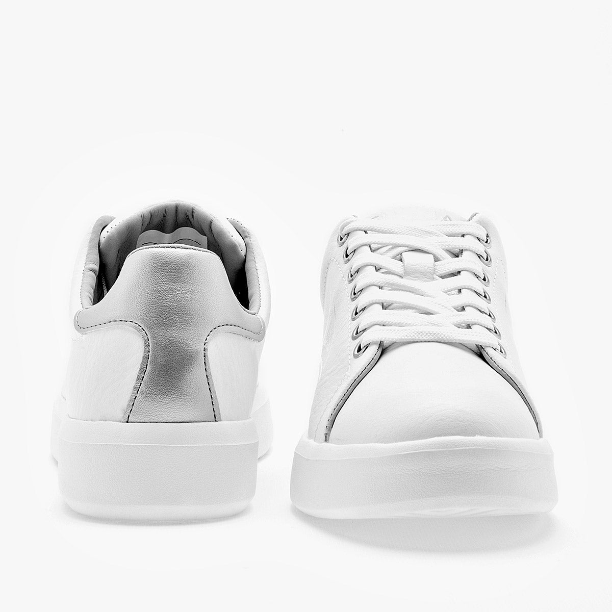TENIS URBANO MUJER PIRMA 5066 BLANCO PLATA