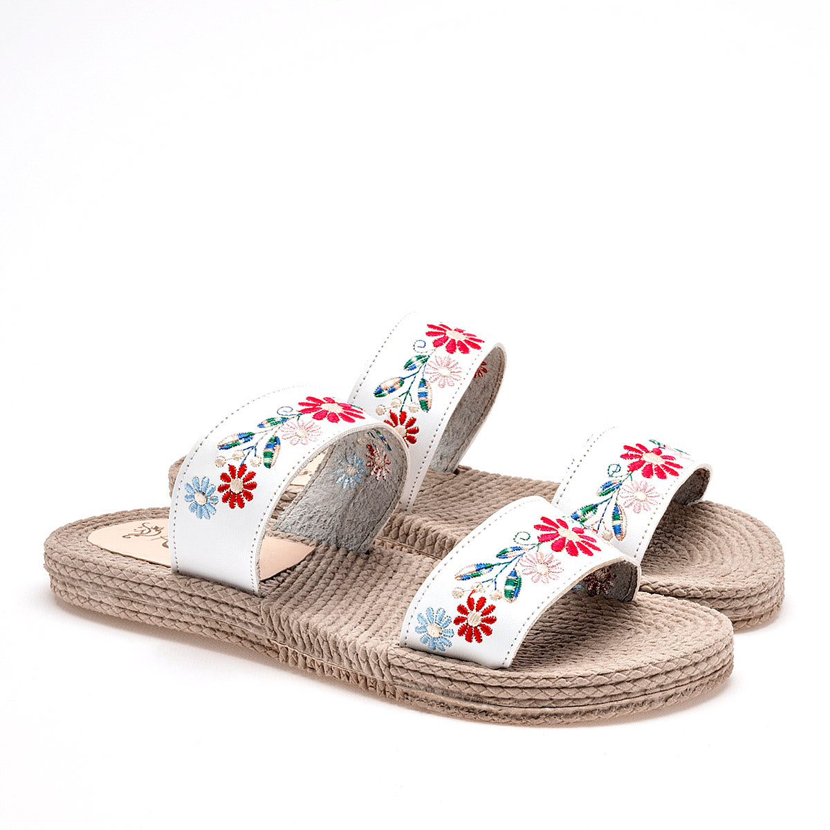 SANDALIA MUJER RISEL 733 BLANCO MULTICOLOR