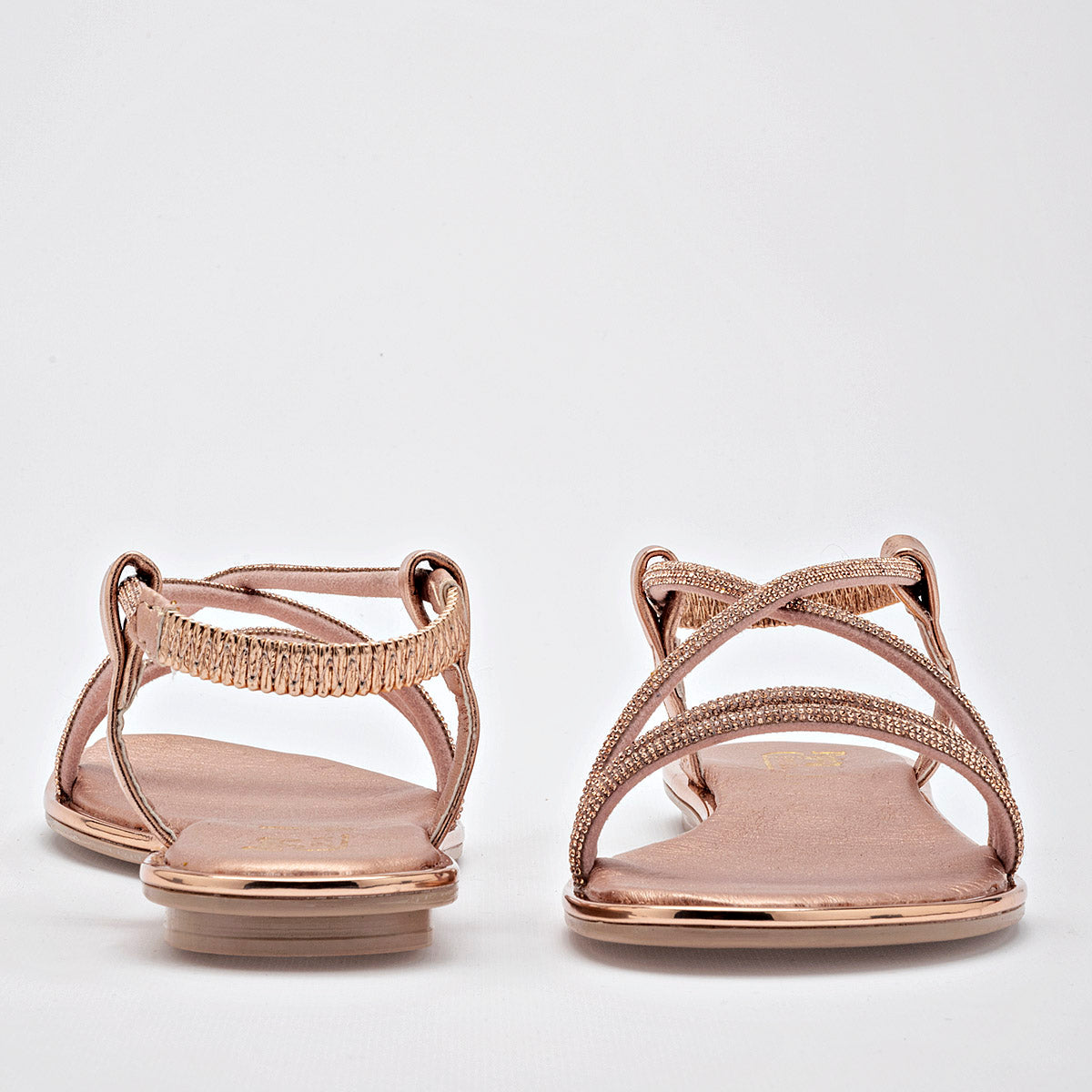 SANDALIA MUJER ROJO CEREZA 2037 ORO ROSA