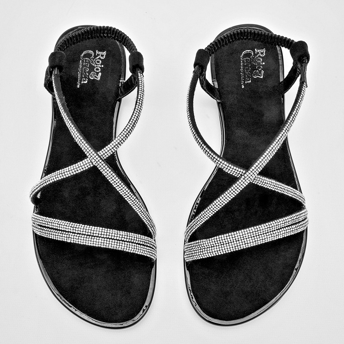 SANDALIA MUJER ROJO CEREZA 2037 PLATA NEGRO