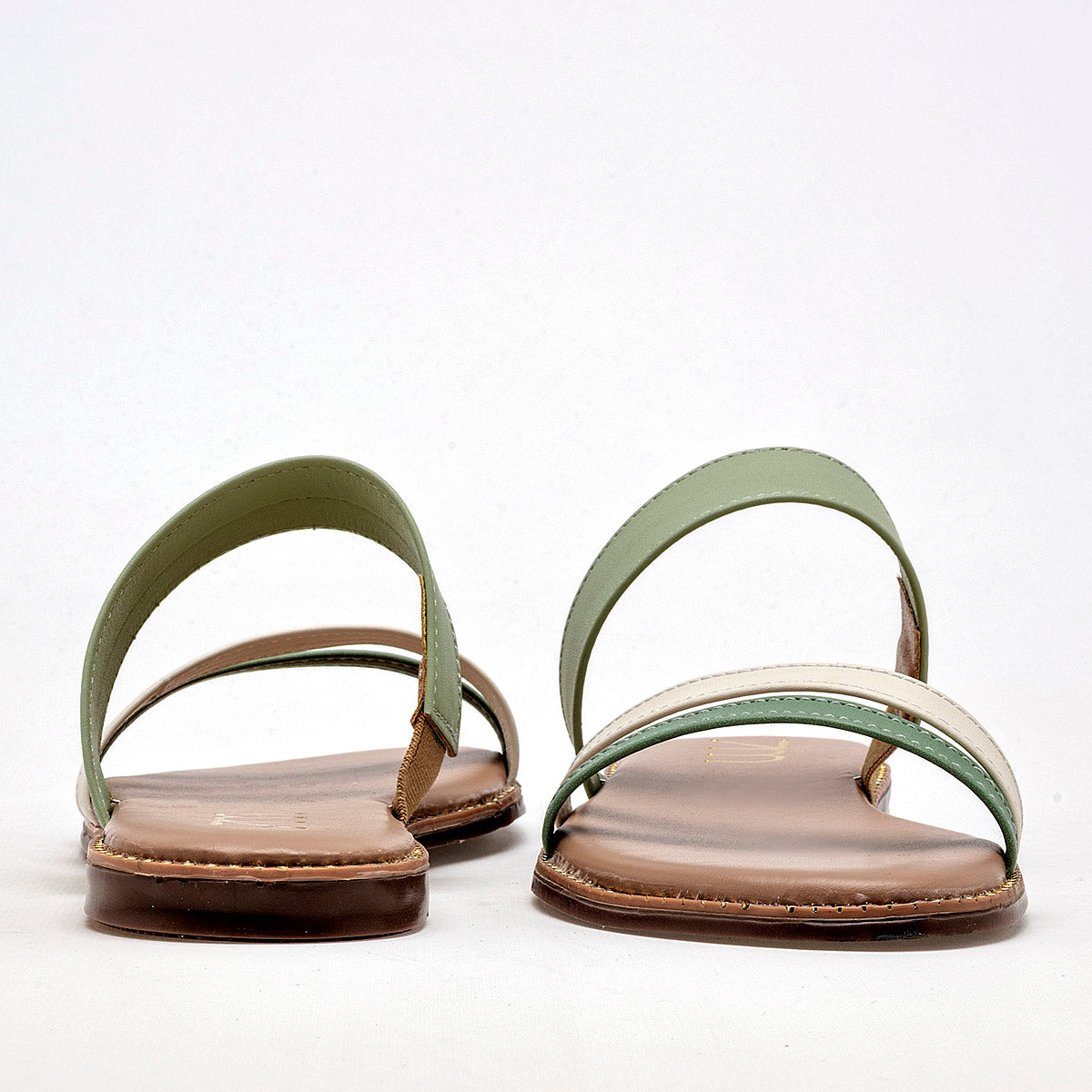 SANDALIA MUJER TOP MODA 5103 VERDE BEIGE